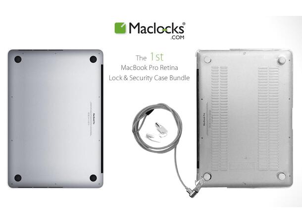 Maclocks MacBook Pro 15" Sikkerhetslås Sikkerhets slot og 1,8 m låsewire
